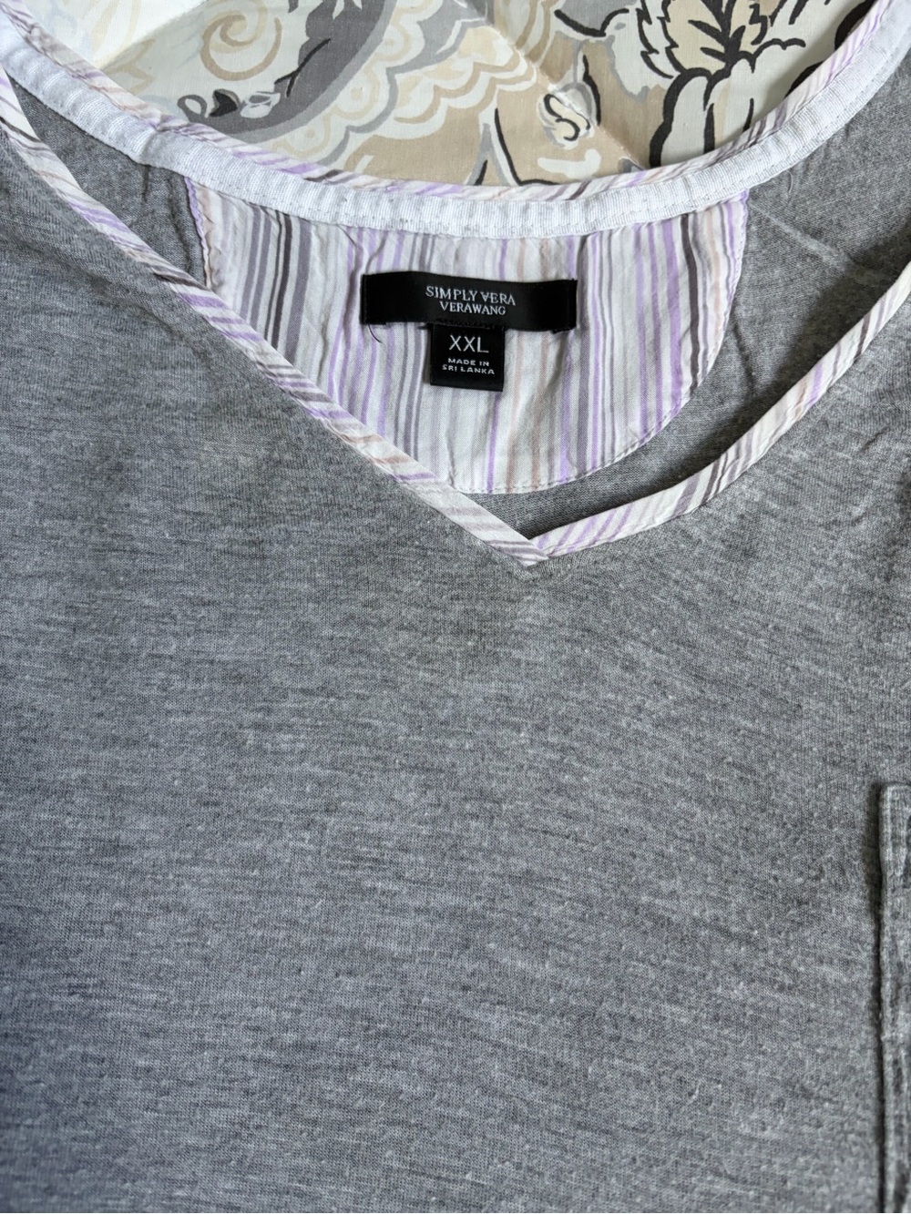 Simply Vera Vera Wang Gray Tank with matching Capri bottoms. - Picture 2 of 2